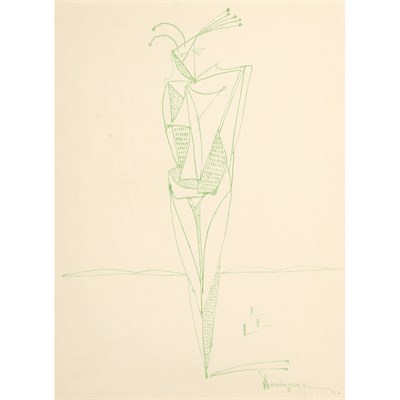 Lot 64 - Oscar Dominguez Spanish, 1906-1957 Cubist...