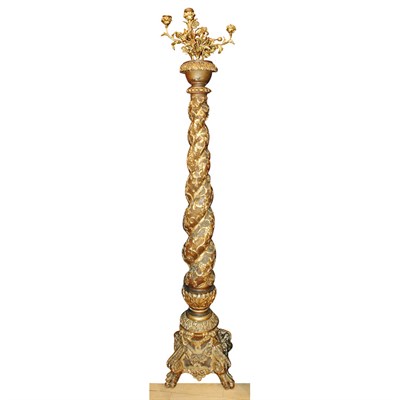 Lot 196 - Continental Gilt-Wood Torchere Height 6 feet 4...