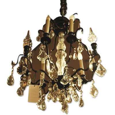 Lot 376 - Louis XV Style Gilt-Metal and Glass...