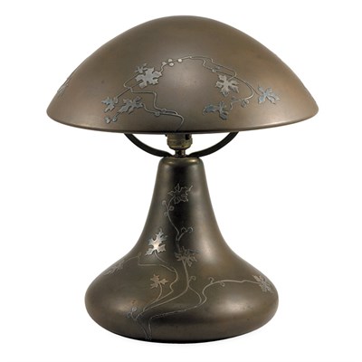Lot 294 - Heintz Art Metal Sterling on Bronze Two-Light...