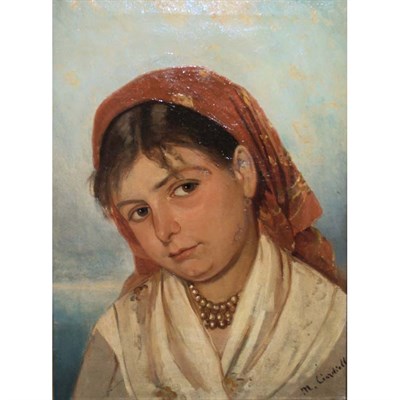 Lot 20 - Michael Ciardiello Italian, b. 1839 Portrait...