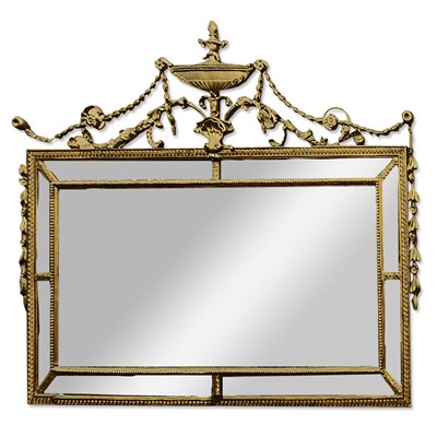 Lot 357 - Neoclassical Style Gold Painted Mirror Height...