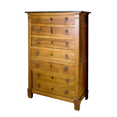 Lot 477 - Restauration Walnut Semainier 19th Century The...