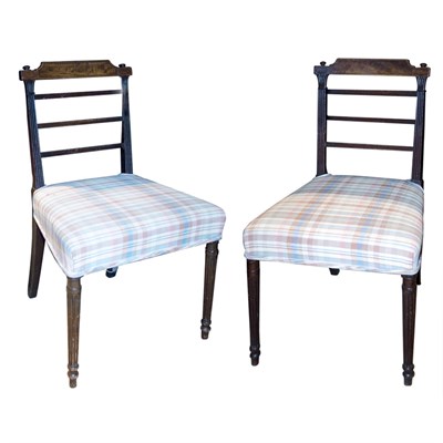 Lot 403 - Pair of George III Mahogany Side Chairs Late...