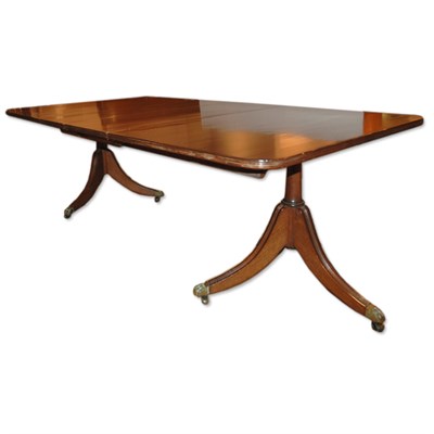 Lot 191 - George III Style Mahogany Double-Pedestal...