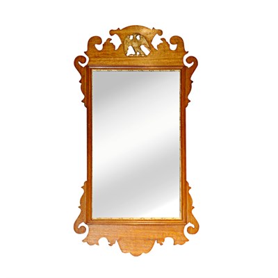 Lot 482 - George II Style Mahogany and Gilt-Wood Mirror...