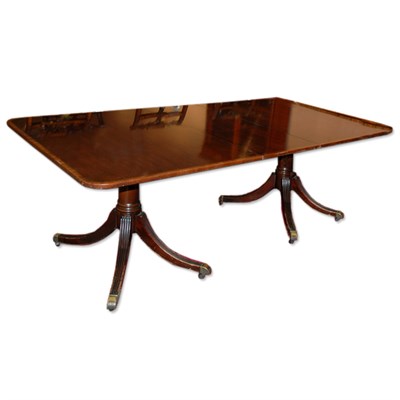 Lot 365 - George III Style Banded Mahogany...