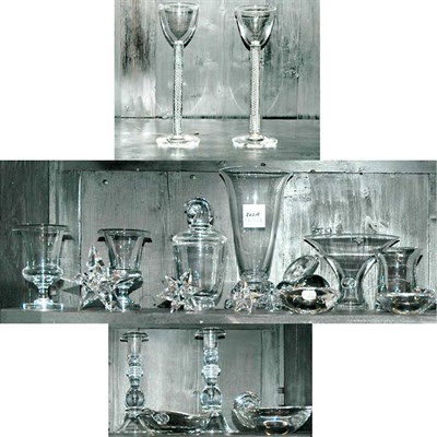 Lot 320A - Group of Steuben Glass Articles Approximately...