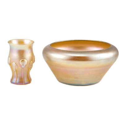 Lot 317 - Two Tiffany Favrile Glass Articles Comprising...