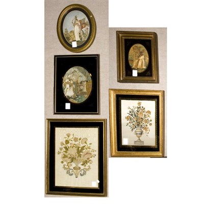 Lot 222 - Group of Five Framed English and Continental...