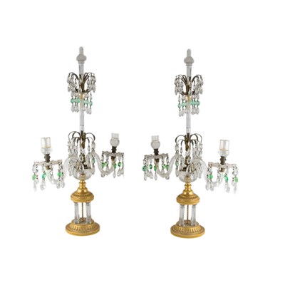 Lot 417 - Pair of George III Style Gilt-Bronze and Cut...