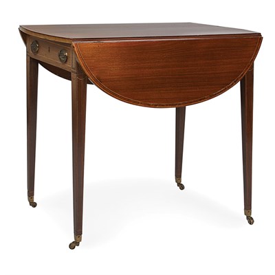 Lot 381 - George III Banded Mahogany Pembroke Table...