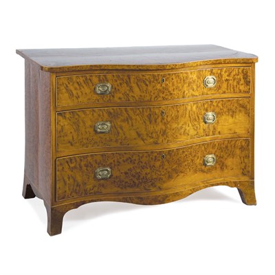 Lot 306 - George III Field Maple Chest of Drawers The...