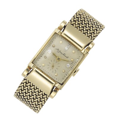 Lot 355 - Gentleman's Gold Wristwatch