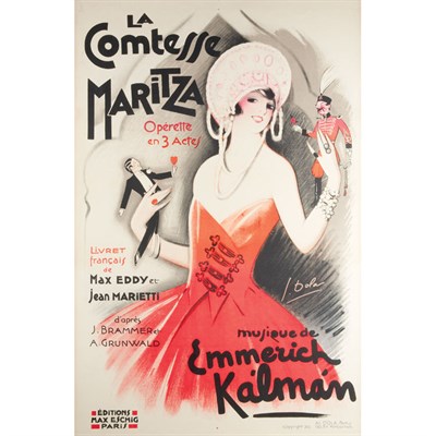 Lot 345 - Georges Dola (1872-1950) LA COMTESSE MARITZA...
