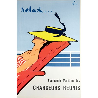 Lot 342 - Rene Gruau (1910-2004) RELAX Color lithograph...