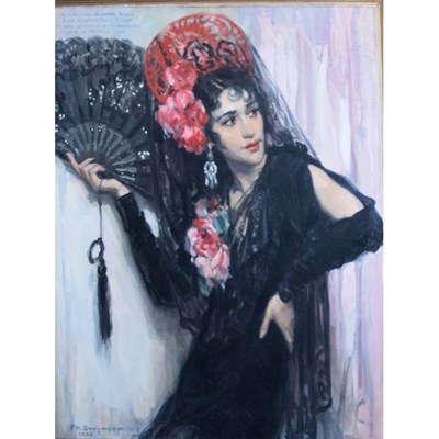 Lot 21 - Philippe Swyncop Belgian, 1878-1949 Portrait...
