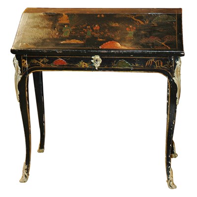 Lot 162 - Chinoiserie Decorated and Black Painted Lady's...