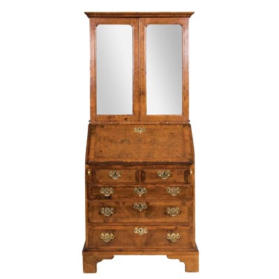 Lot 191 - George II Walnut Bureau Bookcase Second...