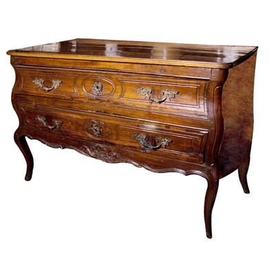 Lot 322 - Continental Rococo Fruitwood Commode The...