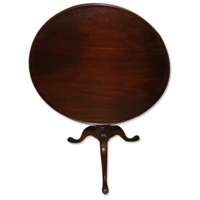 Lot 124 - Chippendale Style Mahogany Tilt-Top Tea Table...