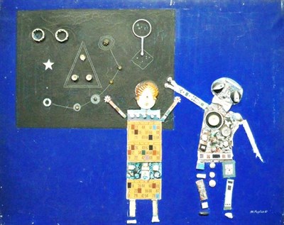 Lot 43 - Mario Persico Italian, b. 1930 Reading the...