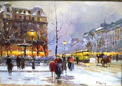 Lot 2 - Paul Renard French, 1941-1997 A Winter Evening...