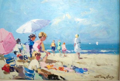 Lot 76 - Niek van der Plas Dutch, b. 1954 A Day at the...