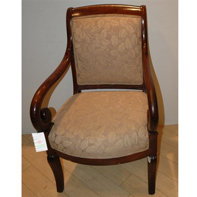 Lot 301 - Empire Mahogany Armchair