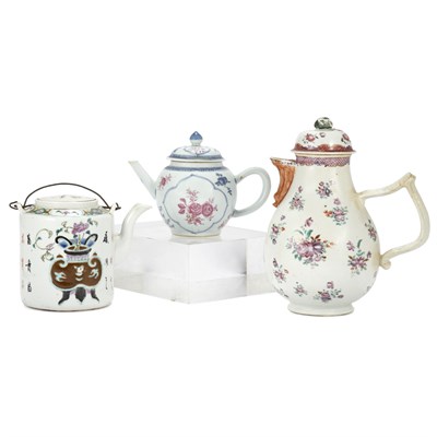 Lot 204 - Two Chinese Export Famille Rose Porcelain...