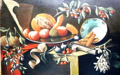 Lot 55 - Spanish School 20th Century Still Life with...