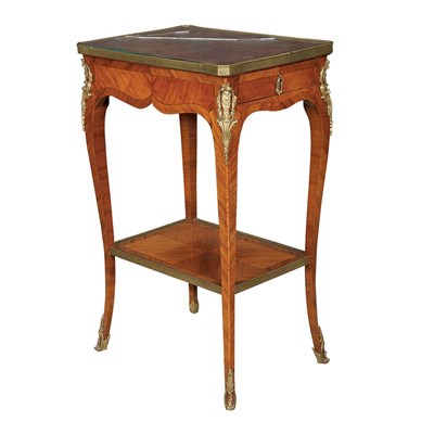 Lot 373 - Louis XV Gilt-Bronze Mounted Tulipwood Table a...