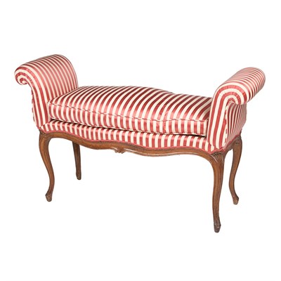 Lot 393 - Louis XV Beech Banquette Mid 18th century The...