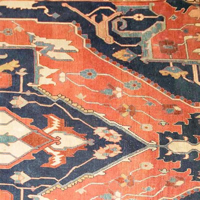 Lot 580 - Heriz Carpet Northwest Persia, late 19th...