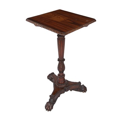 Lot 524 - Anglo Colonial Regency Rosewood Tilt-Top Table...