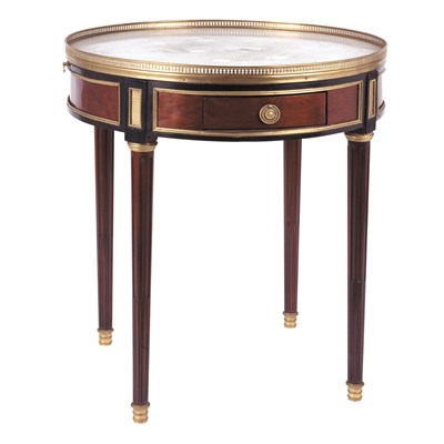 Lot 498 - Louis XVI Style Gilt-Bronze Mounted Ebonized...