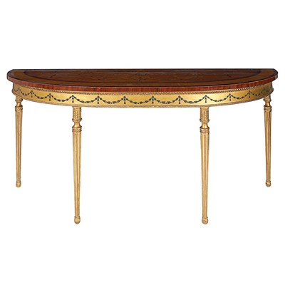 Lot 340 - George III Parcel Gilt Mahogany, Satinwood,...