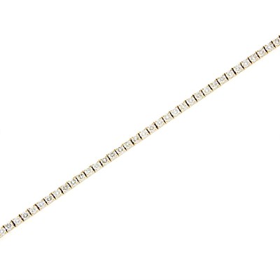 Lot 76 - Gold and Diamond Bracelet