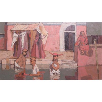 Lot 9 - Louis Bosa American, 1905-1981 Island of the...