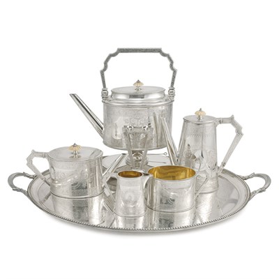 Lot 372 - Victorian Silver Tea and Coffee Service...