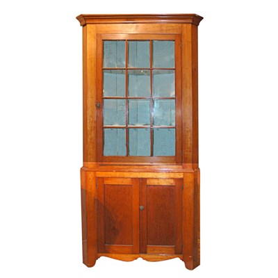 Lot 363 - American Maple Corner Cabinet 19th Century...