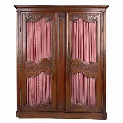 Lot 360 - Provincial Louis XV Style Oak Bibliotheque...