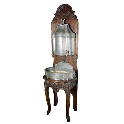 Lot 247 - French Provincial Style Pewter Lavabo on a...