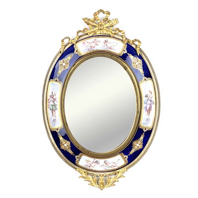 Lot 526 - Sevres Style Gilt-Bronze Mounted Porcelain...