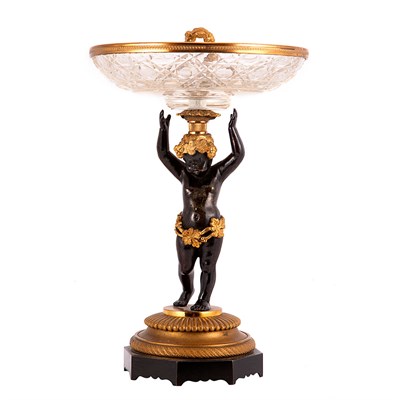 Lot 669 - Austrian Neoclassical Style Gilt and Patinated-...