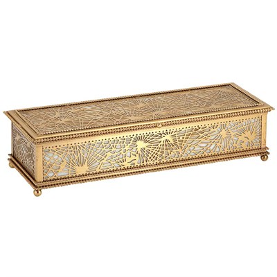 Lot 513 - Tiffany Studios Gilt-Bronze and Favrile Glass...