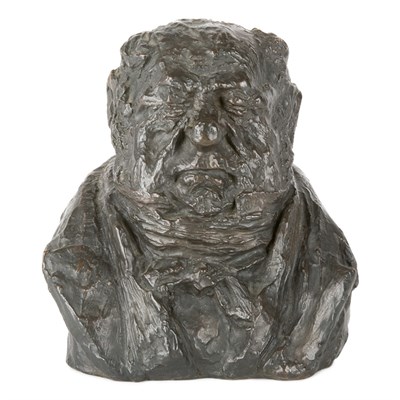 Lot 24 - Honore Daumier French, 1808-1879 Bust of...