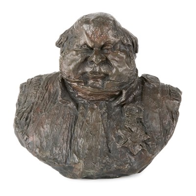 Lot 22 - Honore Daumier French, 1808-1879 Bust of...