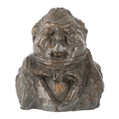 Lot 25 - Honore Daumier French, 1808-1879 Bust of...