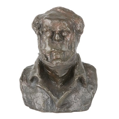 Lot 21 - Honore Daumier French, 1808-1879 Bust of Jean...